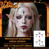 Tatuajes Temporales Cruzados de Halloween Transfronterizos Estilo Oscuro Manchados de Sangre Impermeables Accesorios de Maquillaje de Fiesta de Terror Atmósfera Realista