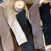 Calcetines Gruesos Cálidos Personalizados de Longitud Media para Pantorrilla, Felpa de Algodón, Color Marrón, Personalización de Muestra, OEM, Personalización al por Mayor en Zhuji