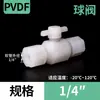Conector de Manguera Resistente a Ácidos Fuertes para Válvula de Bola de PVDF, Conector de Compresión, Conector Recto Roscado de PVDF