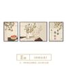 Pintura Decorativa para Sala de Estar Ruyi de Caqui Estilo Crema de Lujo Alto Colgante de Pared para Fondo de Sofá Mural Tríptico Atmosférico