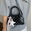 Bolso Pequeño de Lunares de Moda Transfronterizo para Mujer, Estilo Nuevo, Uso Diario, Bolso de Nicho, Bolso Boston, Bolso de Hombro, Bolso Cruzado, Venta al por Mayor
