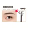 Lápiz de Cejas de Doble Punta para Comercio Exterior con Punta Triangular Giratoria para Definir Cejas, Impermeable, Realzador de Color, Tres Dimensional, Maquillaje de Lápiz de Cejas de Aspecto Natural