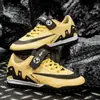 Zapatos de Fútbol Nuevos de Velcro Transfronterizos para Niños, Adolescentes, Estudiantes, Clavos Triturados, Entrenamiento en Césped, Zapatos de Fútbol Deportivos