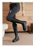 Botas femininas longas, botas de cavaleiro, novas botas slim de inverno 2026, botas altas forradas de fleece, botas curtas para mulheres baixinhas, botas longas acima do joelho