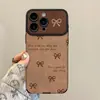 Cordón con Lazo Adecuado para Funda de Teléfono Móvil Iphone16Promax Serie Apple 17 15 Ventana Grande Cuero 14 Mujeres