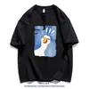 2026 Nova Camiseta de Algodão Puro Manga Curta Estilo Americano Verão Masculina e Feminina Casal Gola Redonda Solta Casual Manga Meia Manga Manga de Cinco Pontos