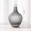 Grande barriga vaso de vidro japonês Bell cavalo bêbado madeira transparente enfeites de chão sala de estar boca pequena luz luxo nórdico grande barriga garrafa