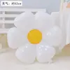 Balão de Filme de Alumínio Fosco Flor Margarida Girassol Colorido Doces Decoração de Cenário para Foto de Crianças de Um Ano