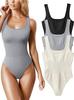 Comercio exterior transfronterizo de Europa y Estados Unidos Amazon AliExpress estación independiente mono ajustado sin mangas con cuello en U para mujer