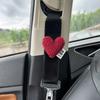 Funda Protectora para Cinturón de Seguridad de Coche Cubierta Protectora Corazón Decorativa Cinturón de Seguridad Universal para Todas las Estaciones de Mujer Gama Alta para Niños Antiahogo
