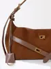 Bolso para Axila de Diseño de Nicho Nuevo, Bolso Tote de Gran Capacidad, Bolso de Hombro y Cruzado de Cuero de Vaca Mate para Viajero