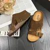 Sandalias Retro de una Correa con Tacón Grueso, Zapatos de Tacón Alto de Primavera Estilo Francés con Suela Gruesa, Elegantes y Nuevos, Adecuados para Usar al Aire Libre