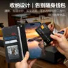 Cuero genuino seleccionado adecuado para Apple 18, funda tipo libro de cuero con patrón de lichi, funda de teléfono anti-robo RFID para negocios iPhone 17