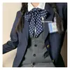 ¡Nutria marina-original! Corbata de Polo de Mano Escuela para Estudiantes Camisa Uniforme jk Combinación Pequeña Coreana Versátil