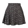 Roupas Femininas Transfronteiriças Novas Europeias e Americanas Saia Floral Europeia e Americana Saia Evasê de Cintura Alta Saia Estampada de Chiffon com Zíper Invisível para Mulheres