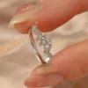 2023 novo estilo ins personalizado estrela da moda sonho moissanite anel de diamante feminino 18K anel de casamento em ouro rosa