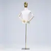 Maniquí de Cabeza Electrochapada de Medio Cuerpo para Tienda de Ropa Soporte de Exhibición Estilo Coreano Maniquí para Escaparate Maniquí de Tienda de Ropa para Hombre