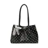 Bolsa de mão simples e espaçosa para mulheres, nova moda 2026 bolsa de ombro para o dia a dia, bolsa tote de alta qualidade com design plissado