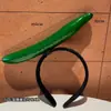Diadema para el cabello con forma de fruta y verdura, pinzas para el cabello para mujer, accesorio para la cabeza distintivo, creativo y divertido, diadema de presión para lavarse la cara, goma para el cabello, cueva para el cabello