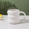 Caneca Cerâmica Círculo Segura para Micro-ondas Grande Capacidade Caneca de Café Xícara de Chá Caneca Universal Copo para Beber Caneca de Café da Manhã