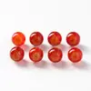 Pulsera de Ágata Roja Natural de los Ocho Santos Patronos Pulsera de los Doce Signos del Zodíaco Pulsera de Ágata Accesorios Cuentas Redondas Venta al por Mayor