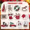 Nuevos Productos Transfronterizos Árbol de Navidad Adornos Colgantes de Madera Decoraciones Estilo Clásico de Granja Colgante Navideño