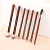 Conjunto de Pincéis de Maquiagem de Cabo Longo com 12 Peças, Incluindo Pincel para Blush, Pincel para Pó, Pincel para Sobrancelhas, Pincel para Sombra e Pincéis de Cor Mista, Conjunto Completo, Tktemu Dropshipping