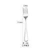 Aço Inoxidável Espessado 1010 Talheres Ocidentais Faca e Garfo para Bife Colher de Mexer Café Garfo de Frutas Pá de Bolo Colher Redonda para Gelo