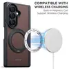 Adequado para capa de telefone com carregamento sem fio Samsung Z Fold 8 Ultra, proteção de 360 graus, fivela de anel rotativa, suporte de suporte magnético no quadro central