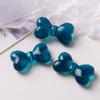 Ins simple combinable todo con todo lazo tridimensional acrílico agujero vertical pasador con cuentas accesorios para el cabello aretes femeninos accesorios para joyería DIY