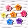 Flor Dulce de Cinco Pétalos de Colores Adornos de Resina DIY Accesorios para Crocs Imanes para Refrigerador Pasadores de Pelo Hechos a Mano Accesorios para el Cabello Fundas para Teléfono