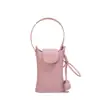 Bolsa de Celular de Nicho de Luxo para Mulheres 2026 Novo Estilo Japonês Coreano Couro Waxado Oleoso Bolsa Única de Ombro Transversal Tipo Balde para o Dia a Dia