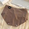 Calzones de Entrepierna de Seda 7A Amigables con la Piel Simples Color Sólido Talla Grande Alta Elasticidad Cintura Media Calzones de Yoga para Mujer