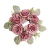 Simulação transfronteiriça rosa hortênsia castiçal guirlanda enfeites de mesa sentido avançado castiçal guirlanda decoração de casamento em casa