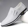 Zapatos de Cuero Transfronterizos para Hombre, Transpirables para las Cuatro Estaciones, Cuero Suave, Suela Suave, Zapatos de Papá Talla Grande 47, Moda de Negocios, Zapatos Casuales 46, Calzado para Hombre