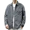 Nueva Camisa de Cuadros para Hombre Otoño 2026, Camisa Chaqueta de Manga Larga, Corte Holgado, Tallas Grandes, Casual, Moderna, Ropa Versátil