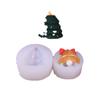 Molde de silicona campana de árbol de Navidad pastel chocolate mousse cocina molde para hornear casero DIY pellizco música