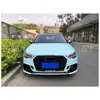 Adecuado para Audi A3 Modificado Rs3 Surround Modelos 17 18 19 20 A3 S3 Parachoques Delantero Rs3 Mejorado Surround Cara Delantera