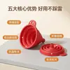 Embudo Plegable y Extensible de Silicona de Grado Alimenticio Multifuncional, Resistente al Calor y a Prueba de Fugas, para Uso en Cocina Doméstica y Uso Diario