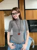 Blusa feminina de meia-gola para usar por baixo, novo estilo 2026, amarela, mangas de três quartos, blusa interna de manga curta, alta qualidade, corte justo, blusa de manga média