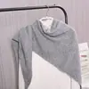 Chal de Punto de Lana al por Mayor Transfronterizo para Mujer en Otoño e Invierno Bufanda Triangular Gruesa Cálida Protector de Cuello Cuello Falso Ropa Exterior de Doble Propósito