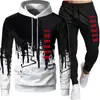 Venta al por mayor del fabricante Ropa nueva para hombre Traje de sudadera casual de terciopelo con estampado de cruz europeo y americano para hombre y mujer Dropshipping