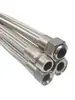 Mangueira corrugada de aço inoxidável 304 para água de alta pressão, vapor e óleo de alta temperatura, mangueira flexível trançada com fio metálico industrial de 1/2 polegada