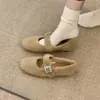 Sapatos Pelúcia Estilo Chanel para Mulheres, Uso Externo de Inverno, Forrados com Fleece, Sapatos de Algodão Planos Quentes, Sapatos Mary Jane, Mocassins Slip-On