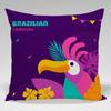 Funda de Almohada Carnaval de Brasil Transfronterizo Sala de Estar Sofá Almohada Almohada de Cabecera Almohada para Coche Almohada Silla Sedentario