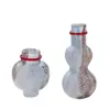 Casa de producto nuevo viento silencioso molienda áspera rojo degradado flor de calabaza de seda burbuja vidrio al por mayor porche jarrón para el hogar