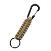 Llavero de supervivencia con hebilla de alpinismo y cuerda de paraguas de siete núcleos transfronterizos, llavero tejido a mano para exteriores, gancho multifuncional para alpinismo.