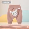 Pantalones de Protección para el Trasero de Niña Otoño/Invierno 2025 Lana de Alpaca Bebé Pantalones Cálidos de Algodón de Cintura Alta para Proteger el Vientre de Bebés Niñas