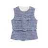 Comercio Exterior al por mayor Ropa de Mujer Estilo Europeo y Americano Transfronterizo Aliexpress Nuevo Estilo Pequeño Aroma Chaleco Decorativo Multicolor