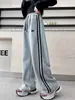 Pantalones de Otoño para Niñas 2025 Nuevos Elegantes de Otoño Niños Grandes Niñas Pequeñas Moda Infantil Casual Rectos de Pierna Ancha